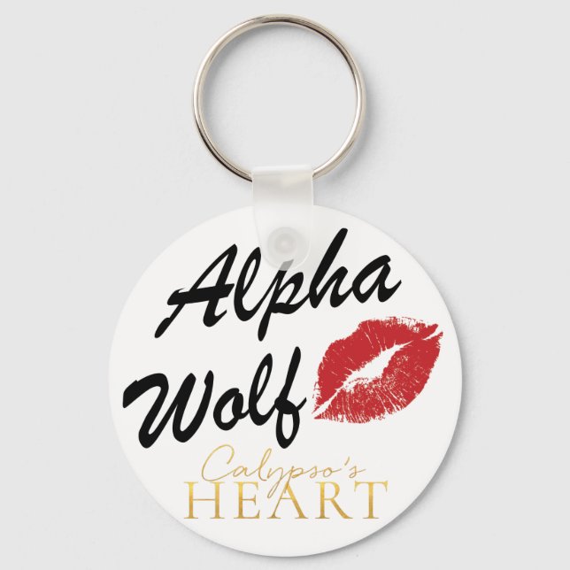 Alpha Wolf Key Chain Calypso's Heart (Front)