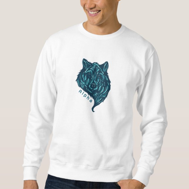 Alpha wolf sweatshirt (Front)