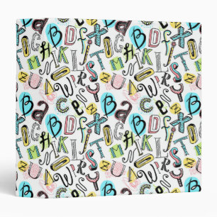 Alphabet 3 Ring Binder 
