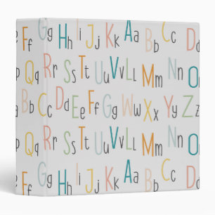 Alphabet 3 Ring Binder 