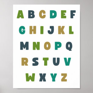 alphabet ABC. lettres. Poster et impression