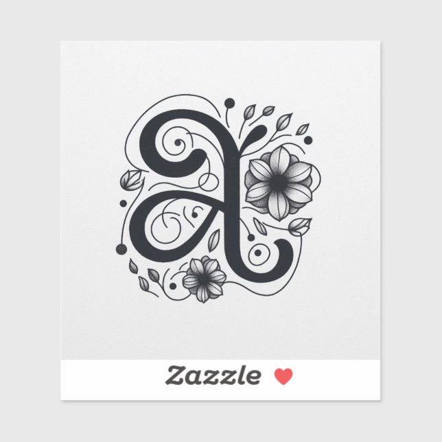 Alphabet Adornments Custom Vinyl Letter Sticker” (Sheet)