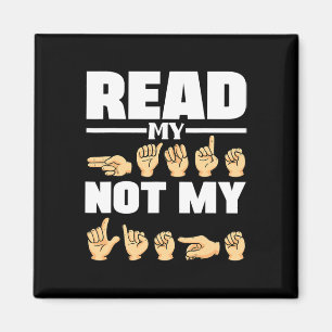 Alphabet American Sing Language Asl Teacher Quote Magnet