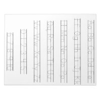 Alphabet and number tracing worksheet notepad