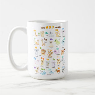 Alphabet Animal ABC Cute animals Coffee Mug