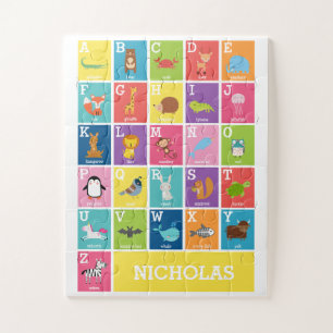 Alphabet animal Puzzle Alphabet pour enfants