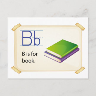 Alphabet B Postcard