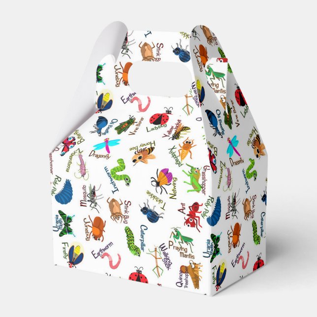 Alphabet Bugs Favor Box (Front Side)