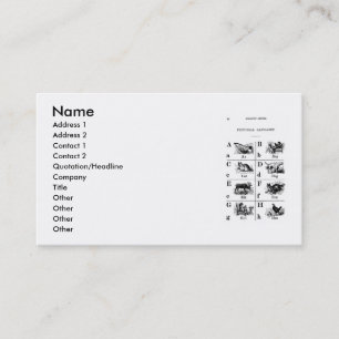 Alphabet Business Card