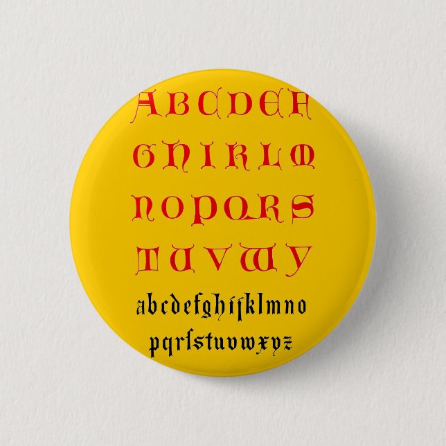 Alphabet  Button (Front)