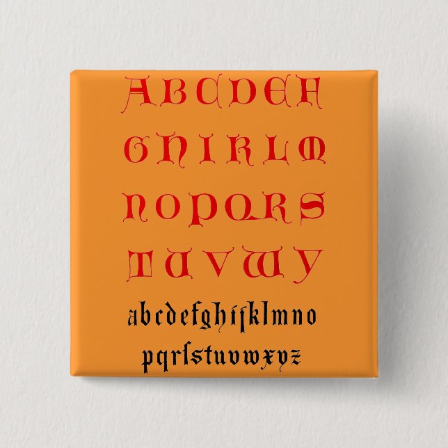 Alphabet  Button (Front)