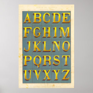 Alphabet (Capital letters) Poster