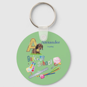 Alphabet Capitals  Back to school Keychain