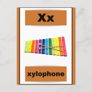 alphabet card(with real picture) holiday postcard