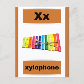 alphabet card(with real picture) holiday postcard