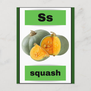 alphabet card(with real picture) holiday postcard