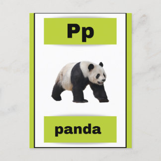 alphabet card(with real picture) holiday postcard