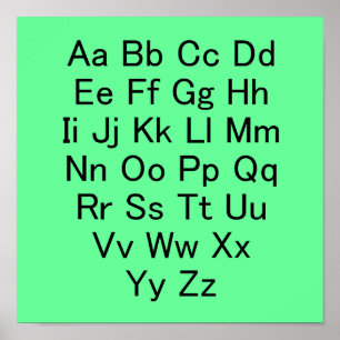 Alphabet Chart Poster