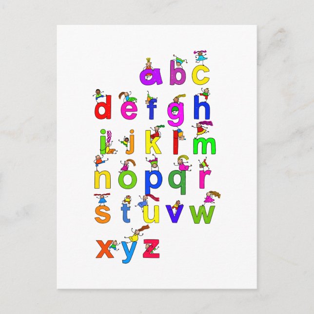 Alphabet Children Postcard (Front)