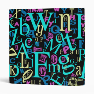 Alphabet Classeur noir