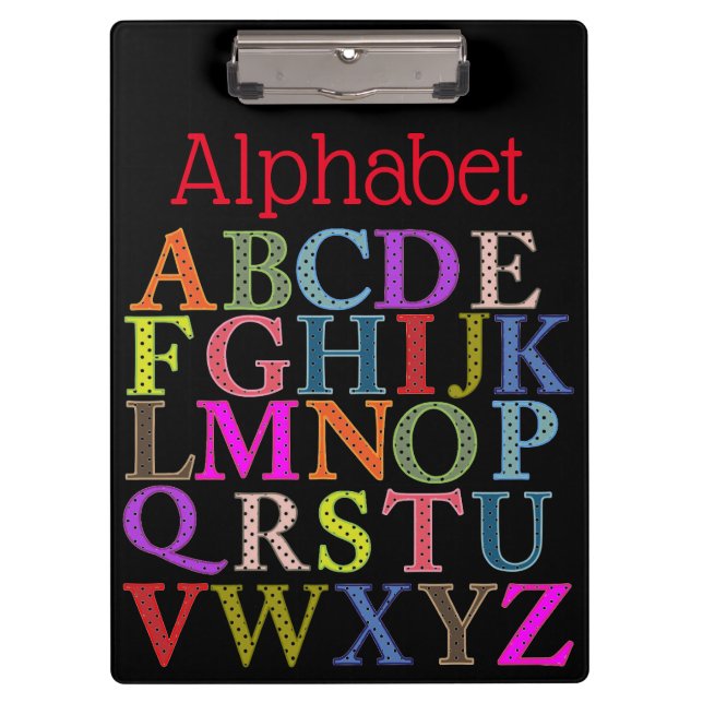 Alphabet Clipboard (Front)