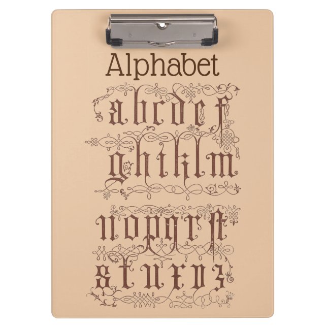 Alphabet Clipboard (Front)