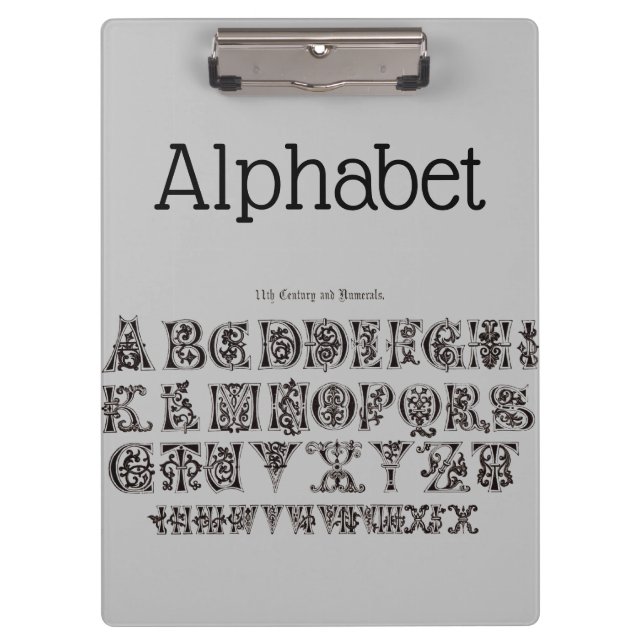 Alphabet Clipboard (Front)