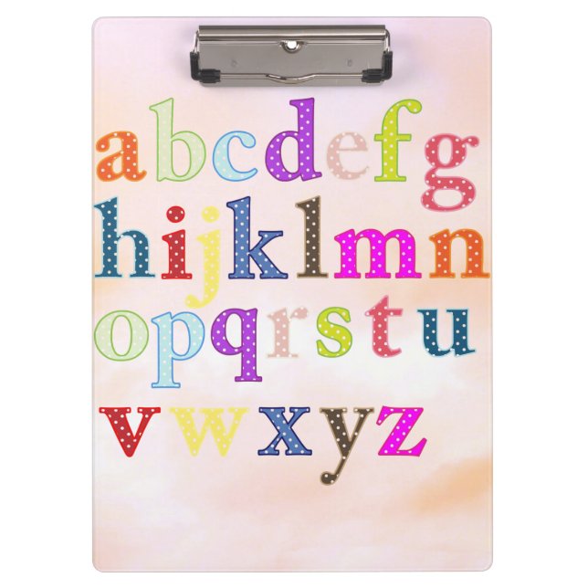 Alphabet Clipboard (Front)