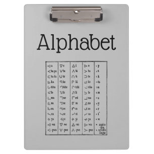 Alphabet Clipboard