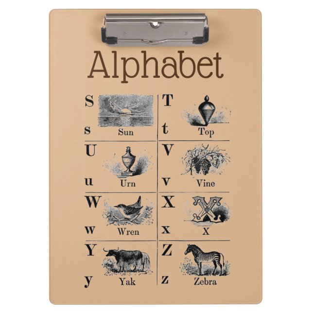 Alphabet Clipboard (Front)