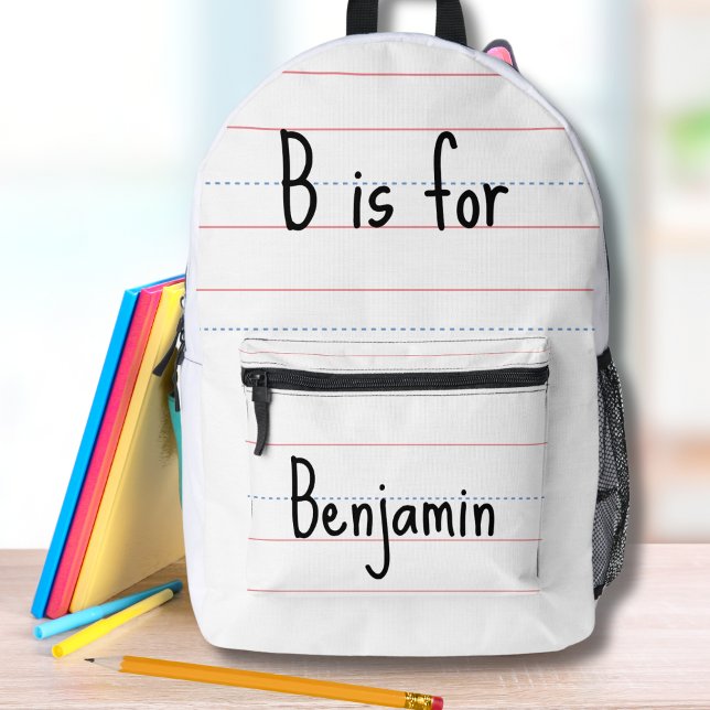 Alphabet | Custom Back to School Shirts  Printed Backpack (Creator Uploaded)