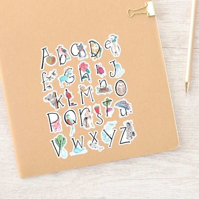 Alphabet cute kids abc animals (Notebook)