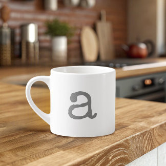Alphabet Dons Petit Monogramme Espresso Mug