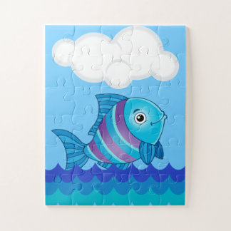 Alphabet F For Fish Oversized Puzzle Pieces