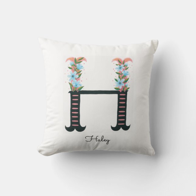 Alphabet floral - H - Oreiller (Recto)