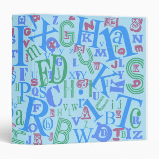 Alphabet Fun Loads Of Letters Blue Binder
