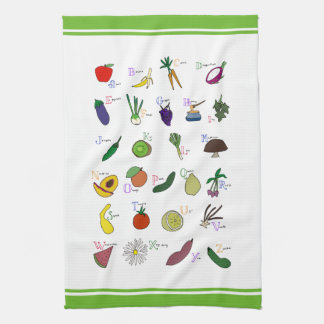 Alphabet Garden Kitchen Towel