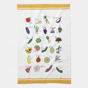 Alphabet Garden Kitchen Towel
