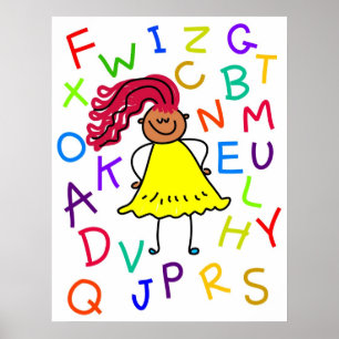 Alphabet Girl Poster