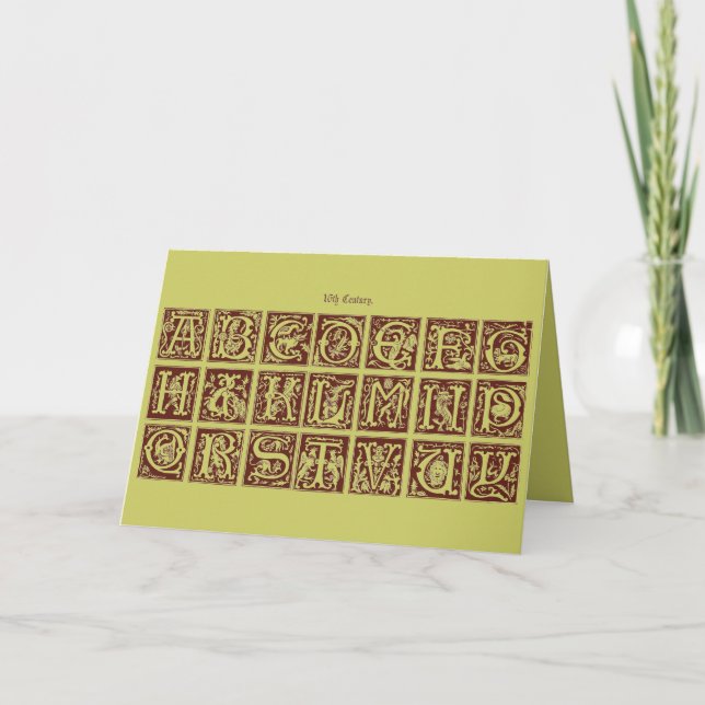 Alphabet Greeting Card (Front)