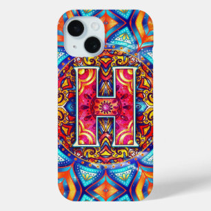 Alphabet H mandala iPhone 15 Case