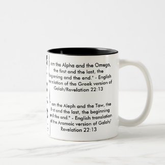 Alphabet hébreu (Alef/Aleph Bet) Mug