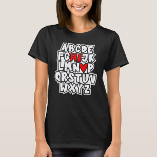 Alphabet Hi Back To School Pre K Kindergarten Teac T-Shirt