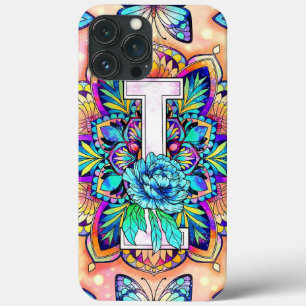 Alphabet I mandala iPhone 13 Pro Max Case