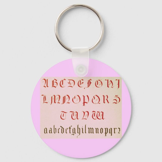 Alphabet Keychain (Front)