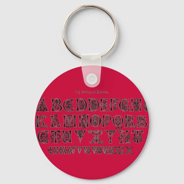Alphabet Keychain (Front)