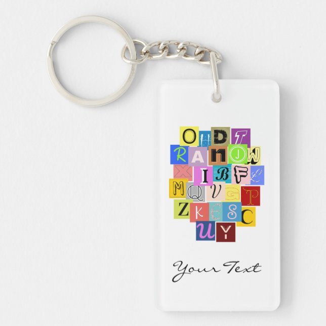 Alphabet Keychain (Front)