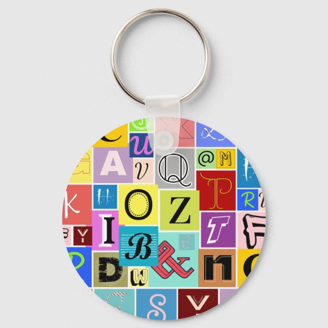 Alphabet Keychain (Front)