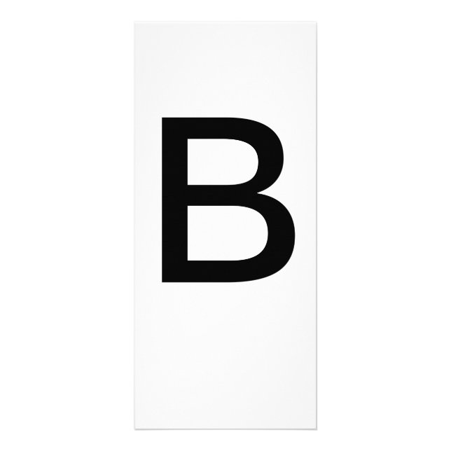 Alphabet Letter B Learning Education Card (Front)