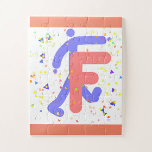 ALPHABET LETTER F JIGSAW PUZZLE